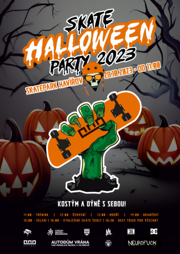 SKATE HALLOWEEN PÁRTY PRO DĚTI